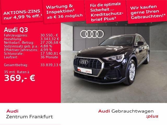 Mythosschwarz metallic Gebraucht 2022 Audi Q3 SUV | 29.840 € (Guter Preis) - Bild 1/3