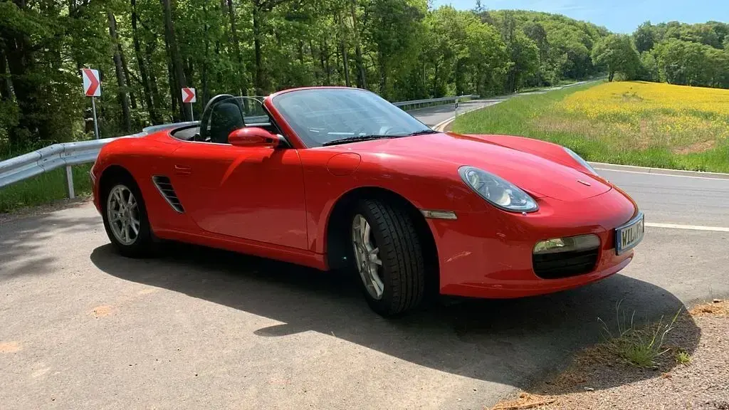 Gebraucht Porsche Boxster 239 PS (175 kW) 2006 Rot Cabrio