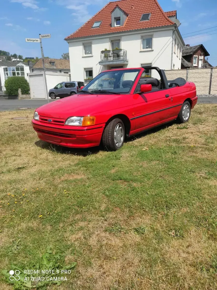 Gebraucht Ford Escort Cabriolet 1991 Rot Cabrio