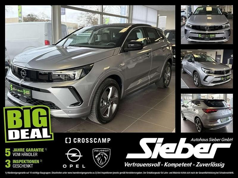 Lack grau artense/metallic kla Gebraucht 2023 Opel Grandland X Elegance SUV | 22.990 € (Fairer Preis) - Bild 1/4