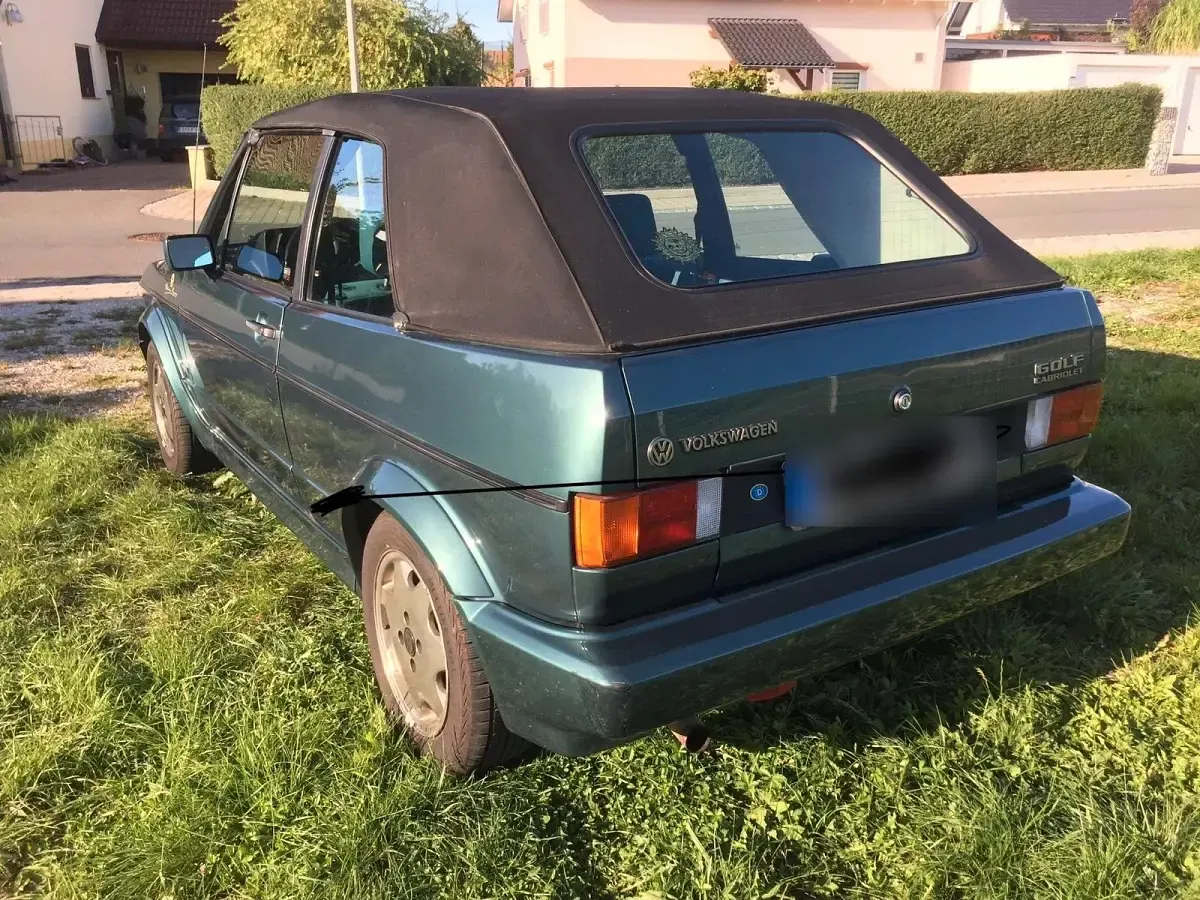 Gebraucht VW Golf Cabriolet 98 PS (72 kW) 1990 Grün Cabrio