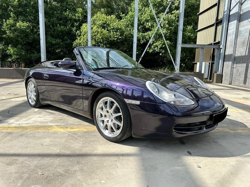 Violet Gebraucht 1999 Porsche 911 Carrera 4 Cabriolet Cabrio | 26.950 € (Superpreis) - Bild 1/4