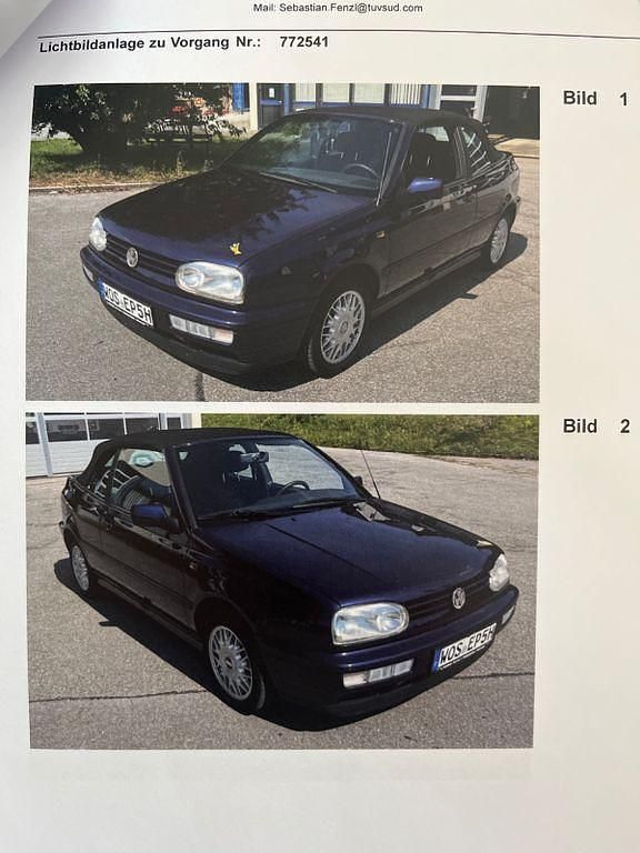 Gebraucht VW Golf 90 PS (66 kW) 1995 Violet Cabrio
