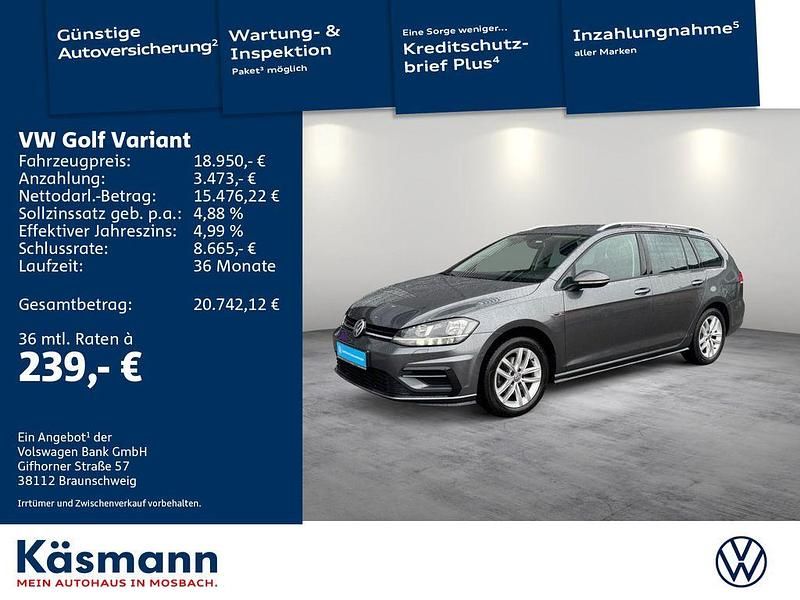Grau Gebraucht 2020 VW Golf VII Comfortline Kombi | 18.950 € (Fairer Preis) - Bild 1/4