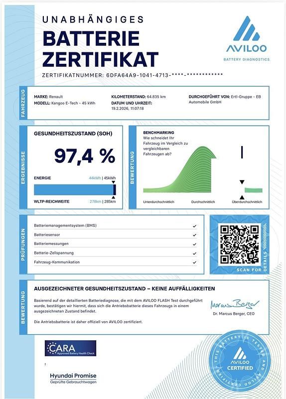 Gebraucht Renault Kangoo Rapid Advance 89 kW (122 PS) 2022 Van / Kleinbus