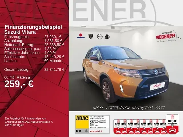 Gebraucht Suzuki Vitara Comfort 129 PS (94 kW) 2026 Gold SUV