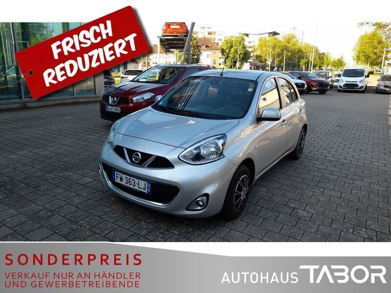 New silver (m) Gebraucht 2015 Nissan Micra Acenta Kleinwagen | 7.385 € (Fairer Preis) - Bild 1/4