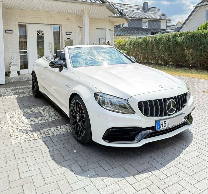 Weiß Gebraucht 2020 Mercedes C63S AMG Cabrio | 79.600 € (Fairer Preis) - Bild 1/4