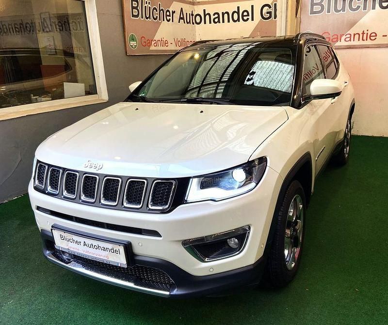 Bianco und schwarz (metallic) Gebraucht 2019 Jeep Compass Limited SUV | 18.950 € (Fairer Preis) - Bild 1/4