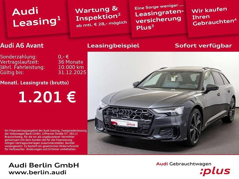 Daytonagrau perleffekt Gebraucht 2024 Audi A6 S-Line Kombi | 81.400 € - Bild 1/3