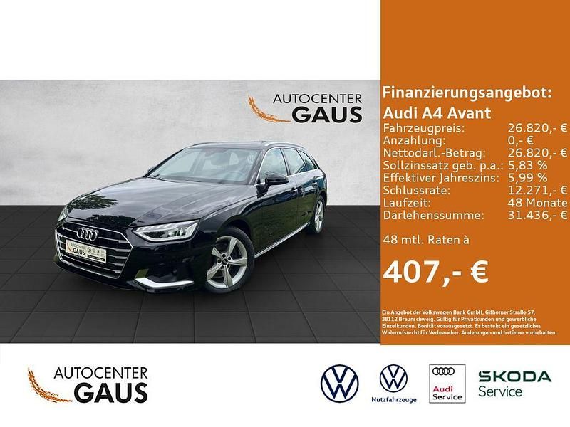 Schwarz Gebraucht 2021 Audi A4 Advanced Plus Kombi | 28.980 € (Etwas zu teuer) - Bild 1/4