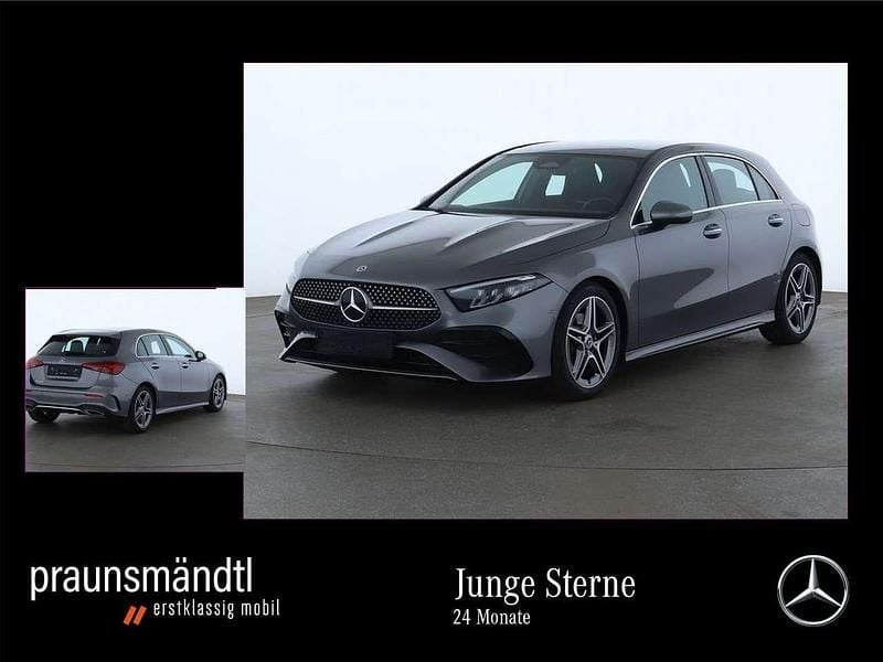 lack mountaingrau Gebraucht 2024 Mercedes A200 Advanced Plus Limousine | 31.450 € (Fairer Preis) - Bild 1/4