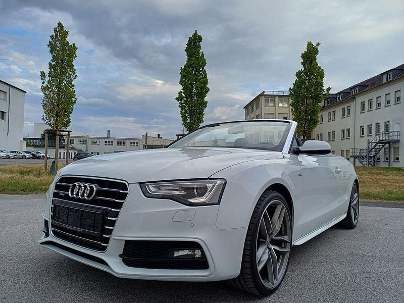 Weiß Gebraucht 2015 Audi A5 Cabriolet S-Line Cabrio | 21.980 € (Fairer Preis) - Bild 1/4