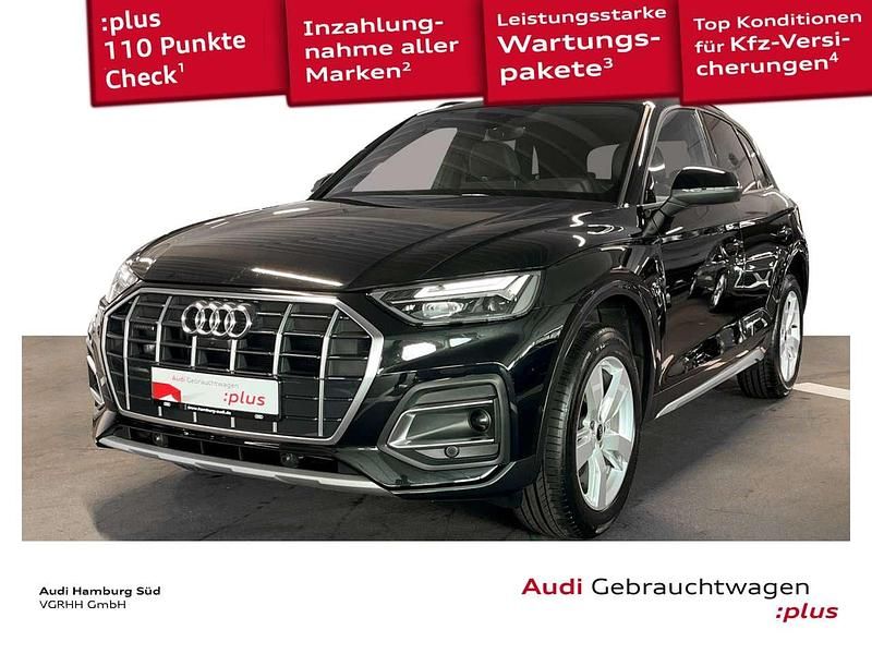 0e mythosschwarz metallic Gebraucht 2022 Audi Q5 Advanced SUV | 37.440 € (Guter Preis) - Bild 1/3