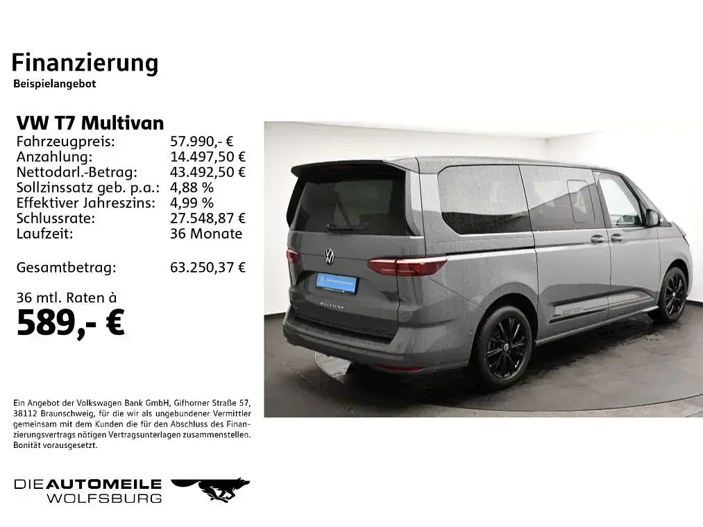 Usata VW T7 Edition 150 CV (110 kW) 2025 Grigio Furgone