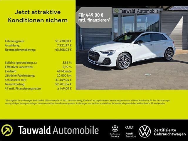Neu Audi S3 Ambiente 333 PS (244 kW) 2025 Weiß Limousine