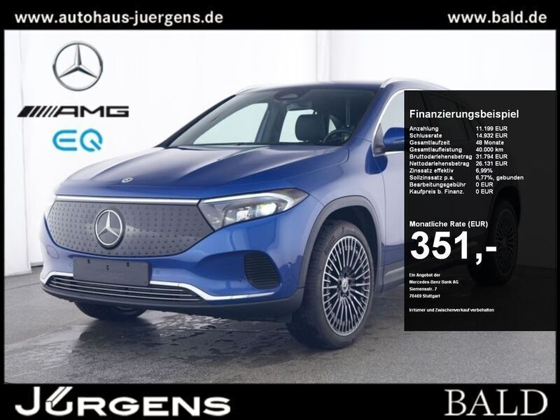 Metalliclack spektralblau Gebraucht 2024 Mercedes EQA250 Progressive SUV | 37.840 € (Etwas zu teuer) - Bild 1/4
