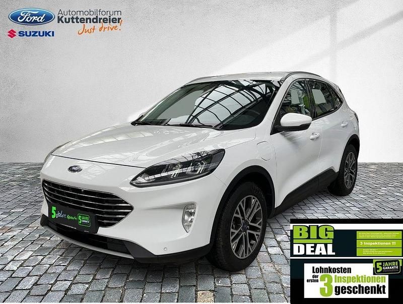 Frostweiß Gebraucht 2021 Ford Kuga Titanium SUV | 18.280 € (Superpreis) - Bild 1/2