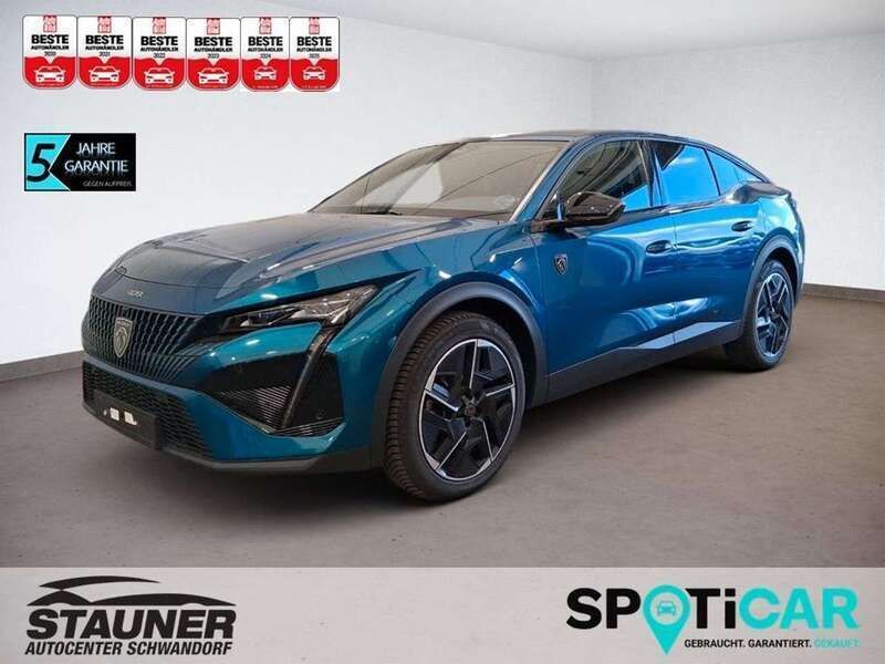 Obsession blau metallic (metallic) Gebraucht 2024 Peugeot 408 GT GT Limousine | 23.480 € (Superpreis) - Bild 1/4