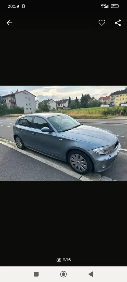 Gebraucht BMW 118 129 PS (94 kW) 2006 Grau Kleinwagen