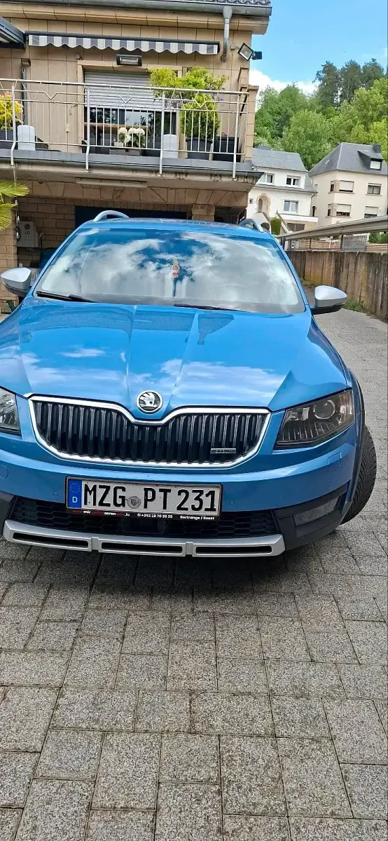 Gebraucht Skoda Octavia Scout 4x4 185 PS (136 kW) 2015 Blau Kombi