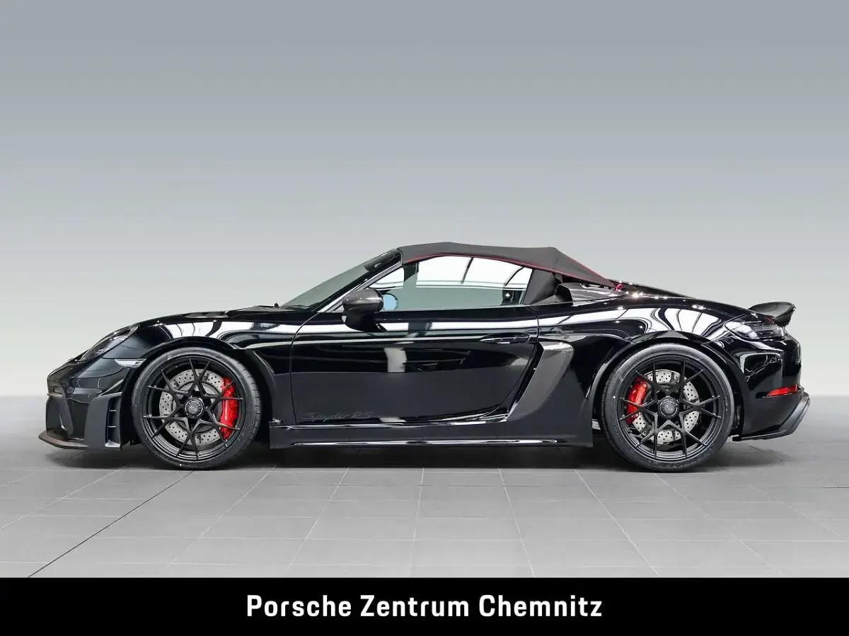 Neu Porsche 718 Spyder RS 500 PS (367 kW) 2026 Schwarz Cabrio