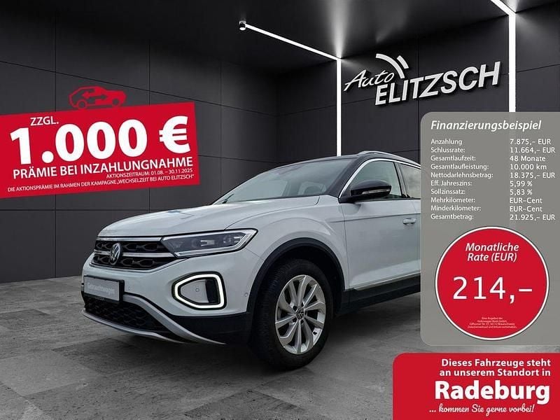 Pure white Gebraucht 2022 VW T-Roc Style SUV | 26.250 € (Fairer Preis) - Bild 1/3