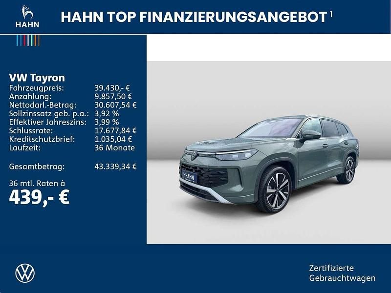 Gebraucht VW Tayron Life 150 PS (110 kW) 2025 Cipressinogrün metallic SUV