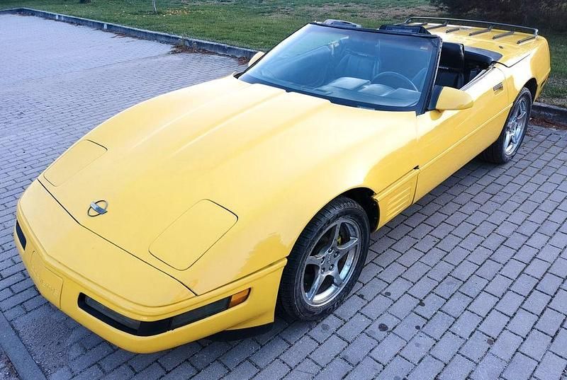 Gebraucht Corvette C4 249 PS (183 kW) 1991 Gelb Cabrio