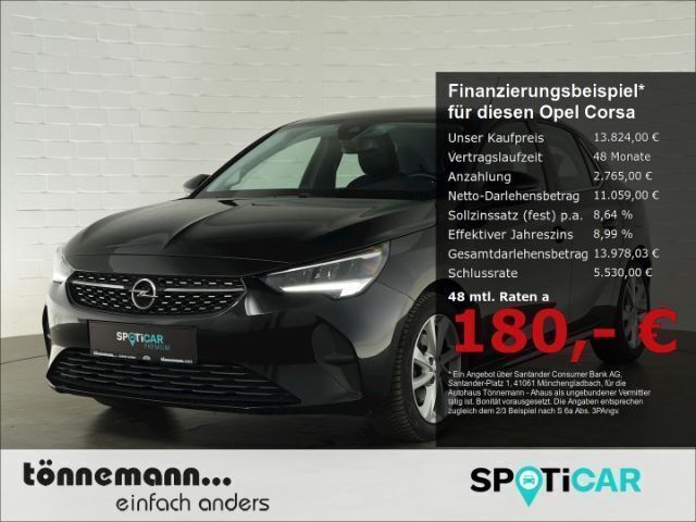 Schwarz Gebraucht 2022 Opel Corsa Elegance Kleinwagen | 13.824 € - Bild 1/4
