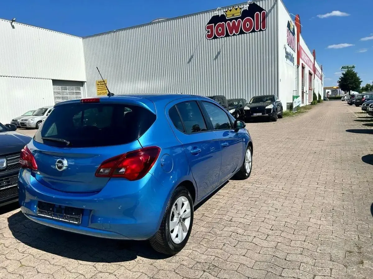 Gebraucht Opel Corsa drive 90 PS (66 kW) 2016 Blau Kleinwagen