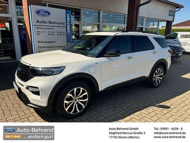Starweiß metallic Gebraucht 2024 Ford Explorer ST-Line SUV | 64.980 € (Teuer) - Bild 1/4