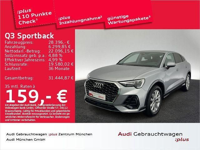 Silber Gebraucht 2023 Audi Q3 Sportback Performance SUV | 28.396 € (Superpreis) - Bild 1/2