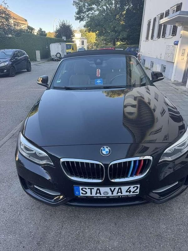 Schwarz Gebraucht 2015 BMW 228 Sport Line Cabrio | 17.500 € (Fairer Preis) - Bild 1/4