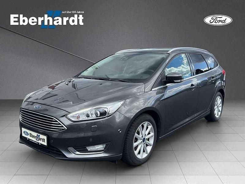Magneticgrau (metallic) Gebraucht 2015 Ford Focus Titanium Kombi | 10.990 € (Guter Preis) - Bild 1/4