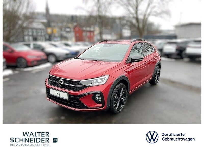 Kings red metallic Neu 2025 VW Taigo R-line SUV | 32.880 € (Teuer) - Bild 1/4