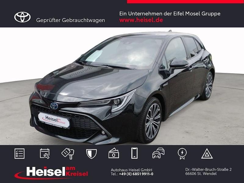 Schwarz Gebraucht 2021 Toyota Corolla Hybrid Team Limousine | 19.860 € (Fairer Preis) - Bild 1/4