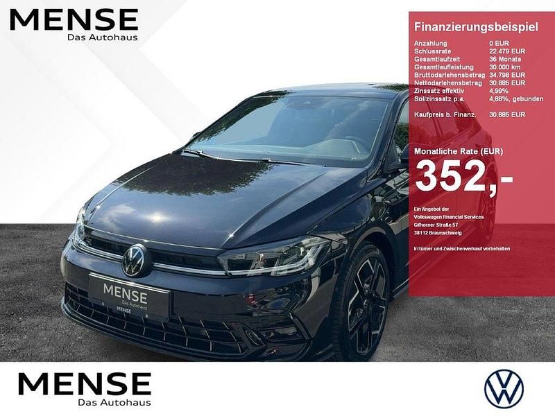Deep black perleffekt Gebraucht 2025 VW Polo R-line Limousine | 30.885 € - Bild 1/4
