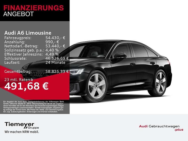 Schwarz Gebraucht 2025 Audi A6 S-Line Limousine | 54.690 € (Fairer Preis) - Bild 1/2