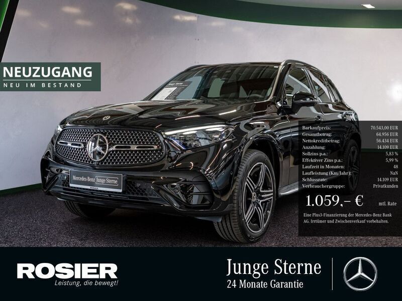 Schwarz Gebraucht 2024 Mercedes GLC300e Advanced Plus SUV | 70.543 € (Fairer Preis) - Bild 1/4
