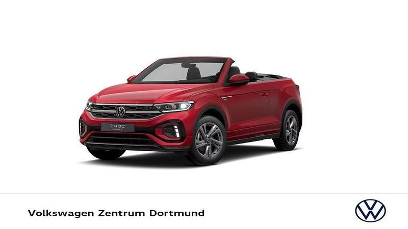 Rot Gebraucht 2025 VW T-Roc Cabriolet R-line Cabrio | 32.944 € (Superpreis) - Bild 1/3