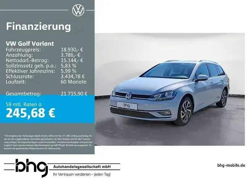 Gebraucht VW Golf VII Comfortline 150 PS (110 kW) 2018 Kombi