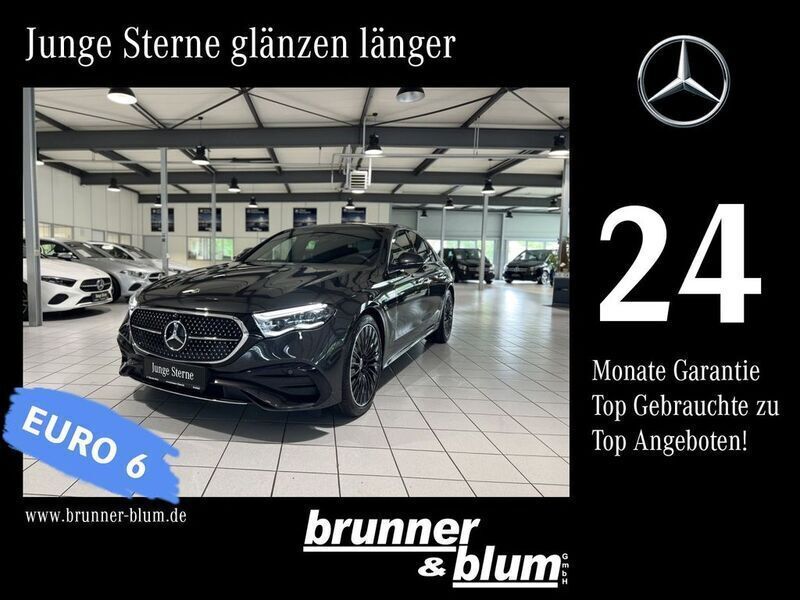 Lack graphitgrau Gebraucht 2023 Mercedes E200 AMG Limousine | 56.990 € - Bild 1/4