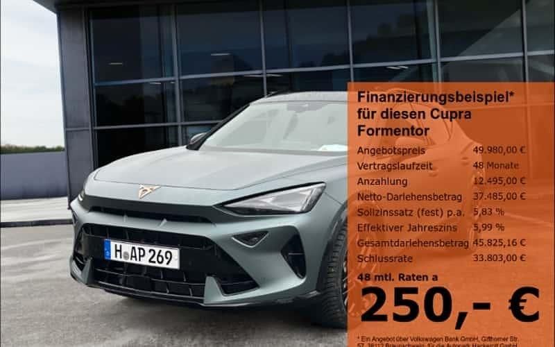 Grau Gebraucht 2025 Cupra Formentor VZ SUV | 48.940 € (Teuer) - Bild 1/4