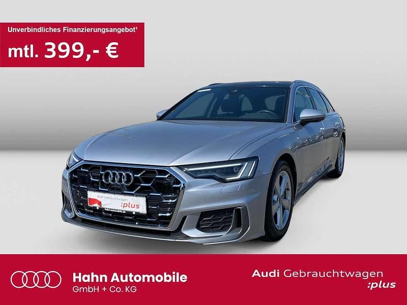 Florettsilber metallic Gebraucht 2024 Audi A6 S-Line Kombi | 49.998 € (Guter Preis) - Bild 1/3