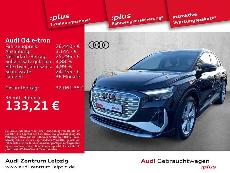Gebraucht Audi Q4 e-tron S-Line 150 kW (204 PS) 2022 Mythosschwarz metallic SUV