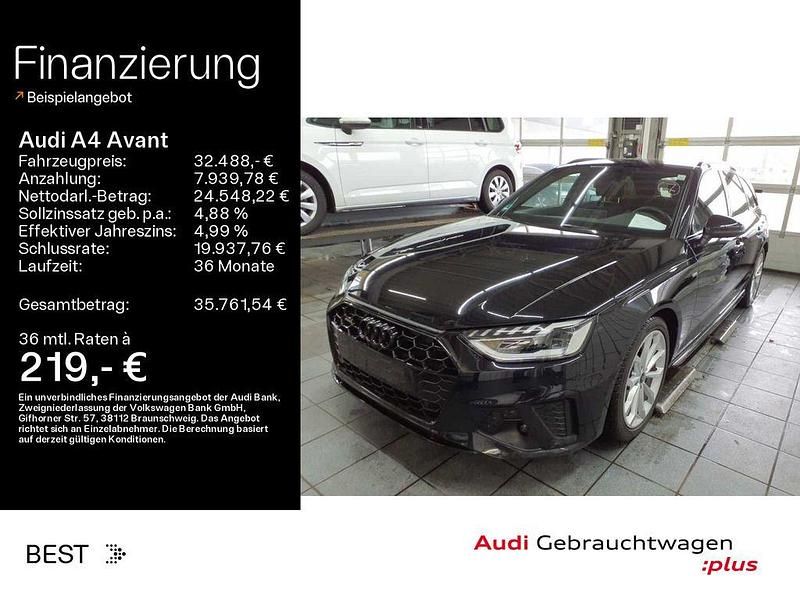Gebraucht Audi A4 S-Line 204 PS (150 kW) 2022 Mythosschwarz metallic (metallic) Kombi