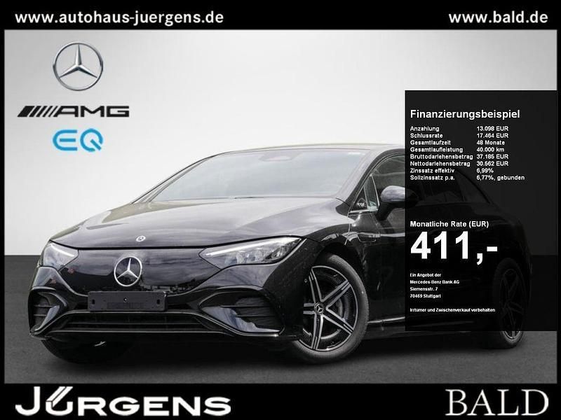 Obsidianschwarz metallic Gebraucht 2023 Mercedes EQE300 AMG Limousine | 47.840 € (Fairer Preis) - Bild 1/4