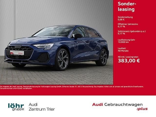 Ascariblau metallic Gebraucht 2024 Audi A3 S-Line | 40.880 € - Bild 1/4