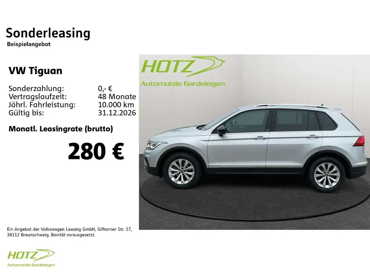 Gebraucht VW Tiguan United 150 PS (110 kW) 2021 Reflexsilber metallic SUV